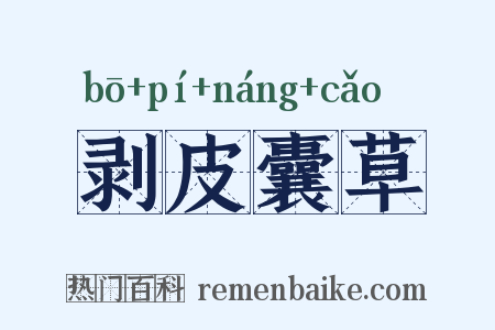 剥皮囊草是什么意思的图片